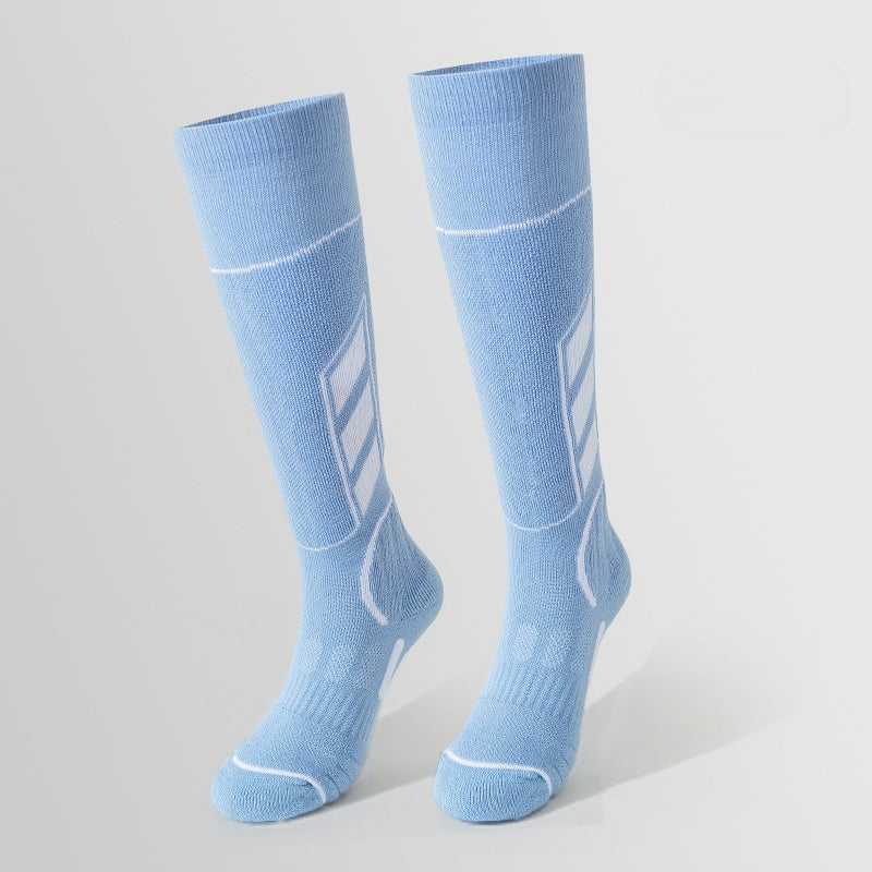 Blue Women's Merino wool ski socks