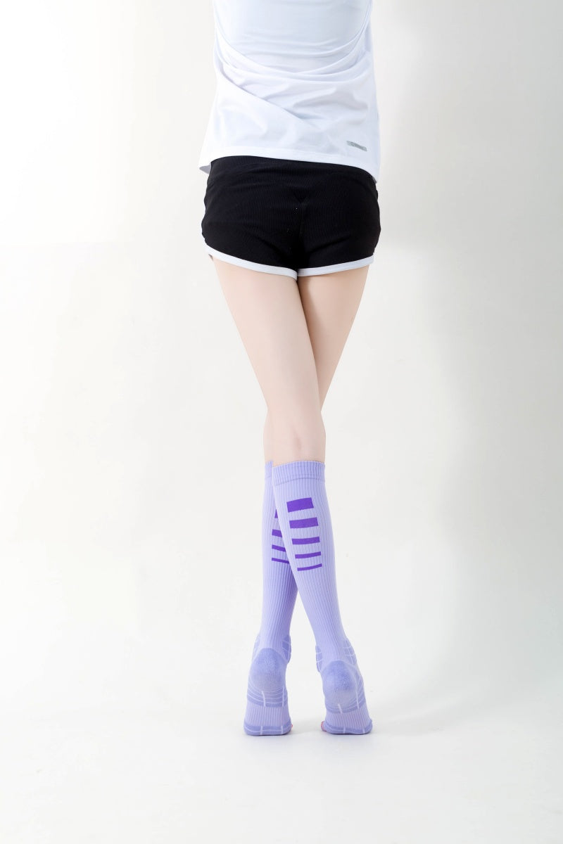 Purple Women's marathon running fitness socks