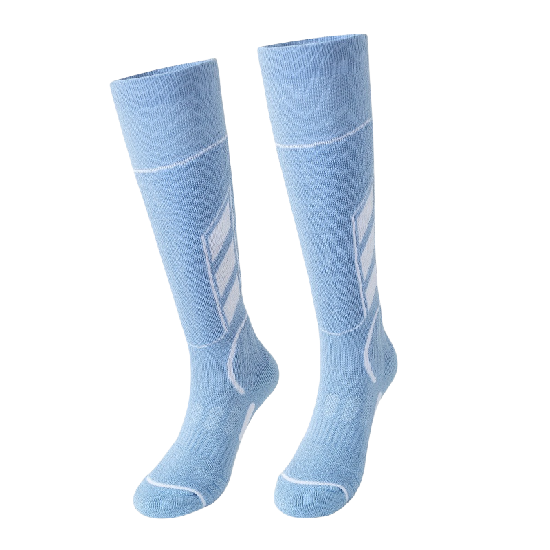 Blue Women's Merino wool ski socks