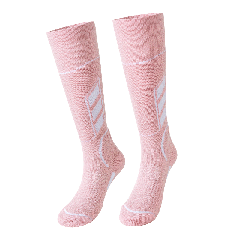 Pink Women's Merino wool ski socks