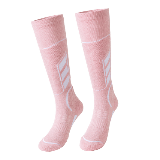 Pink Women's Merino wool ski socks