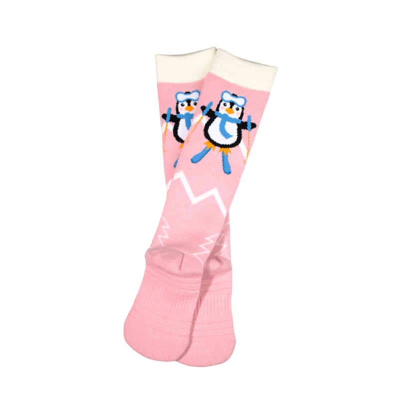 Kinder Skisocken aus Merinowolle Rosa
