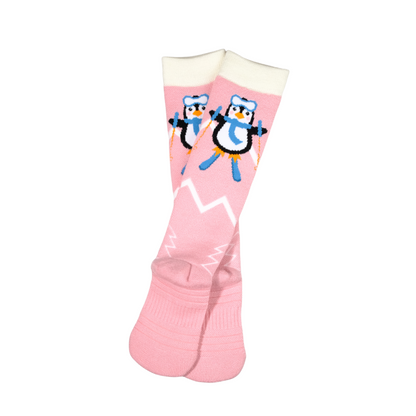 Kinder Skisocken aus Merinowolle Rosa
