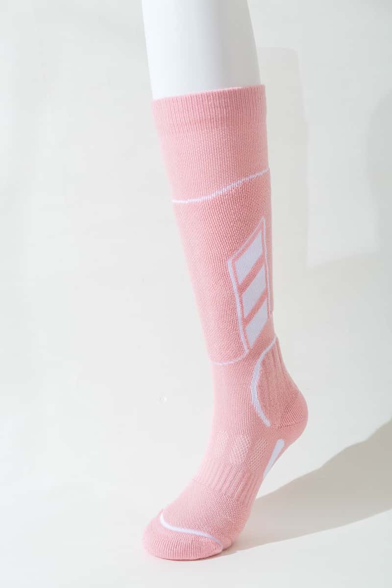 Pink Women's Merino wool ski socks