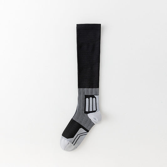 Black Women's fitness and sports pressure socks
