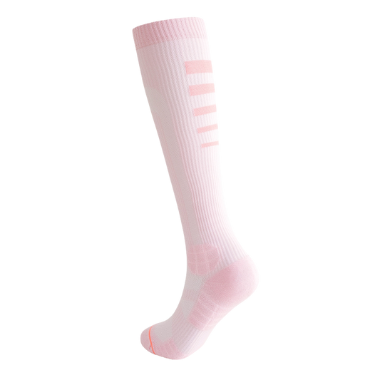 Pink Women's marathon running fitness socks