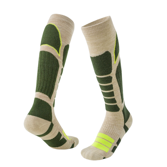 Camel Color Unisex Merino wool Ski Socks